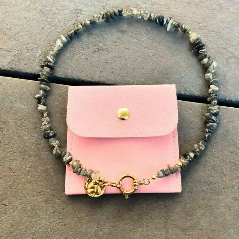 Collier Astra – Bijou artisanal en agate - SOLEAH studio