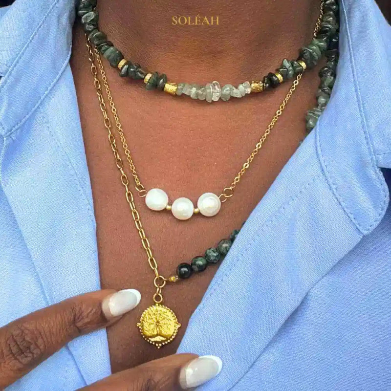 Collier Cassia – Bijou artisanal en perles d’eau douce